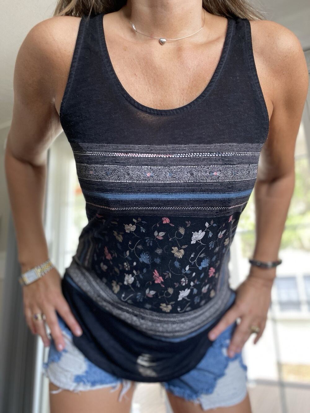 ALLSAINTS Vintage Printed Tank Top M